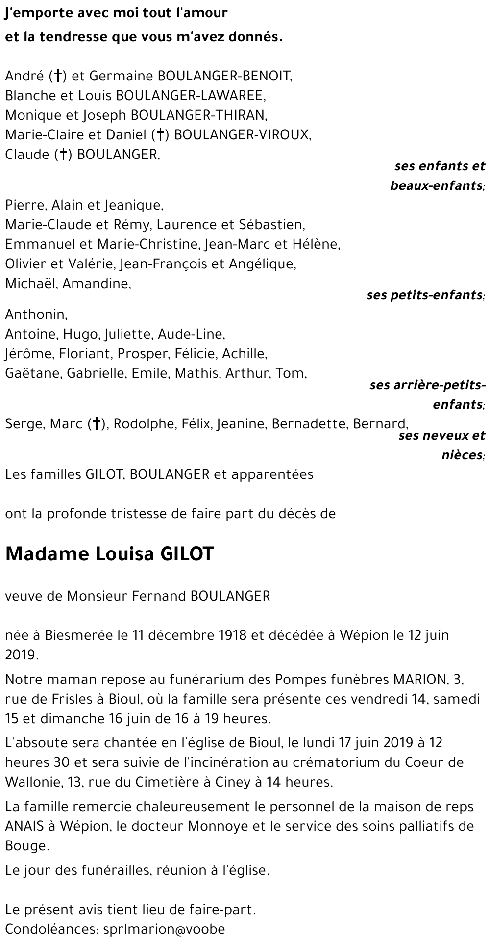 Louisa GILOT