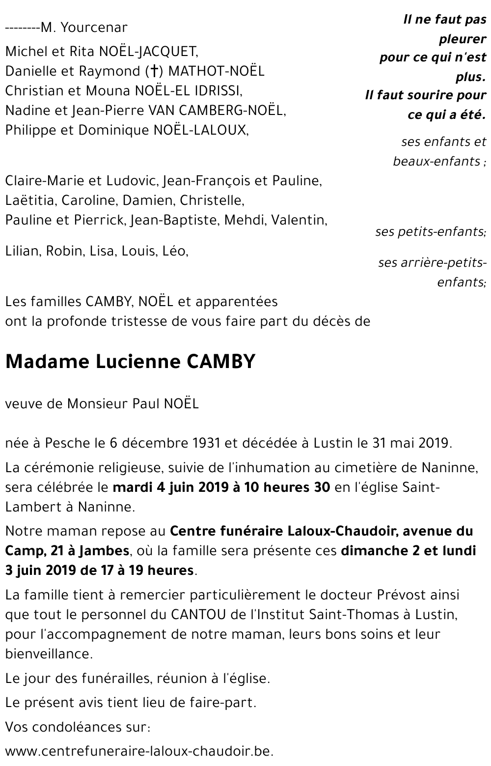 Lucienne CAMBY