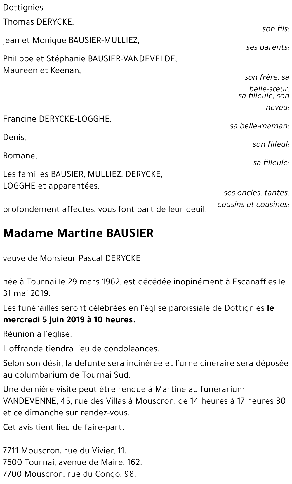 Martine BAUSIER