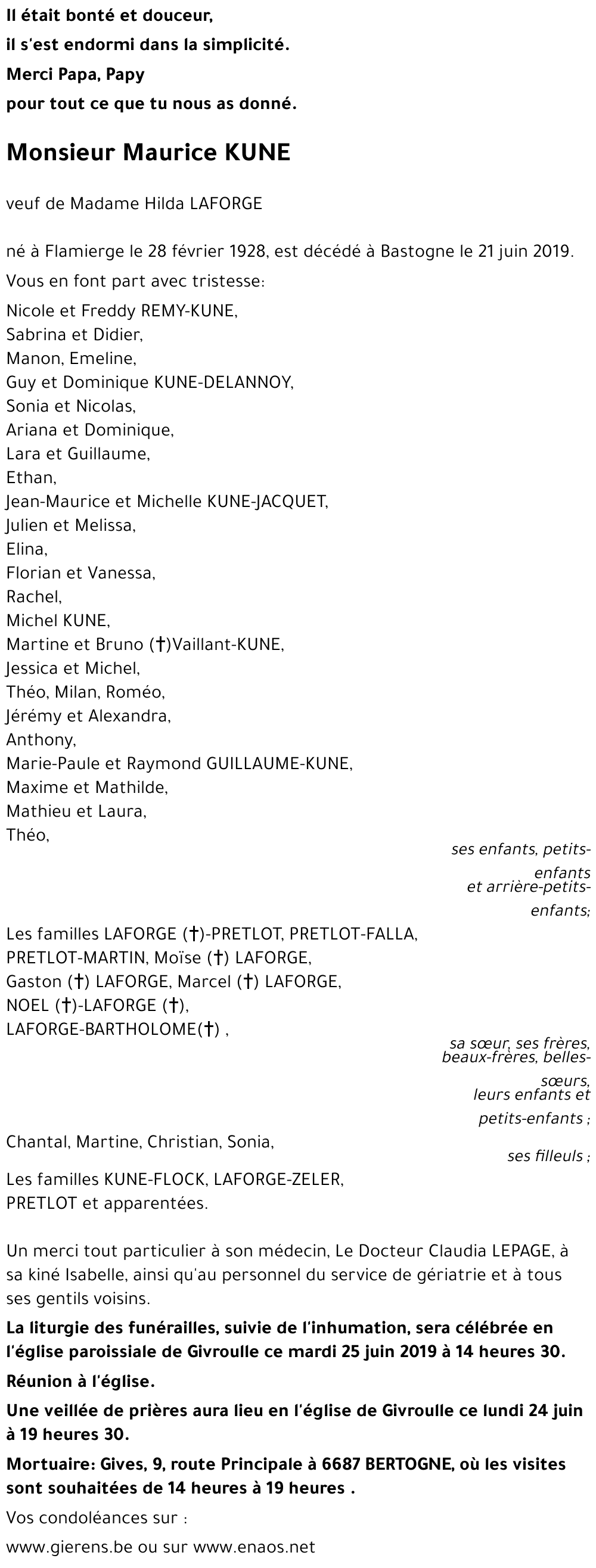 Maurice KUNE