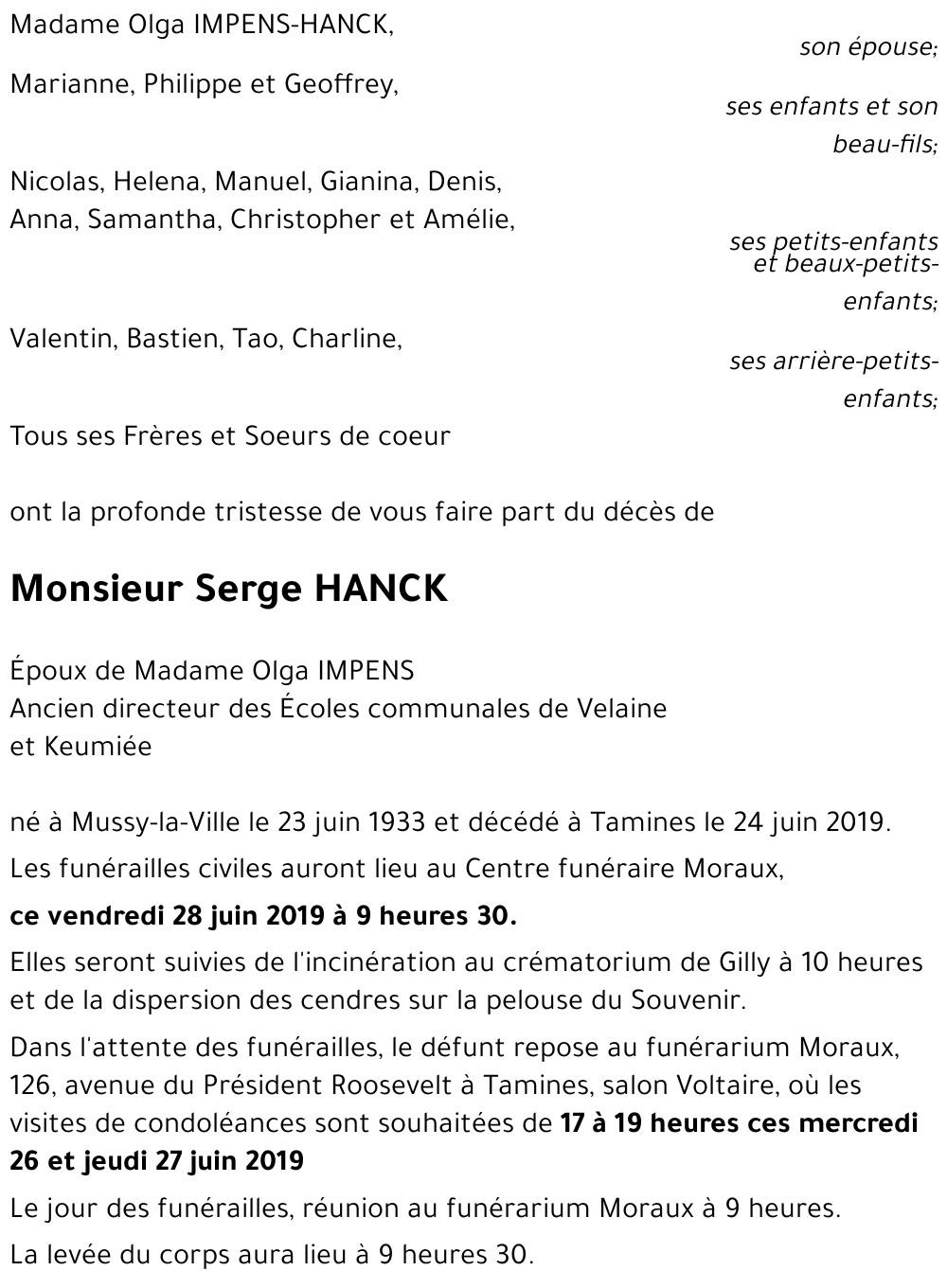 Serge HANCK