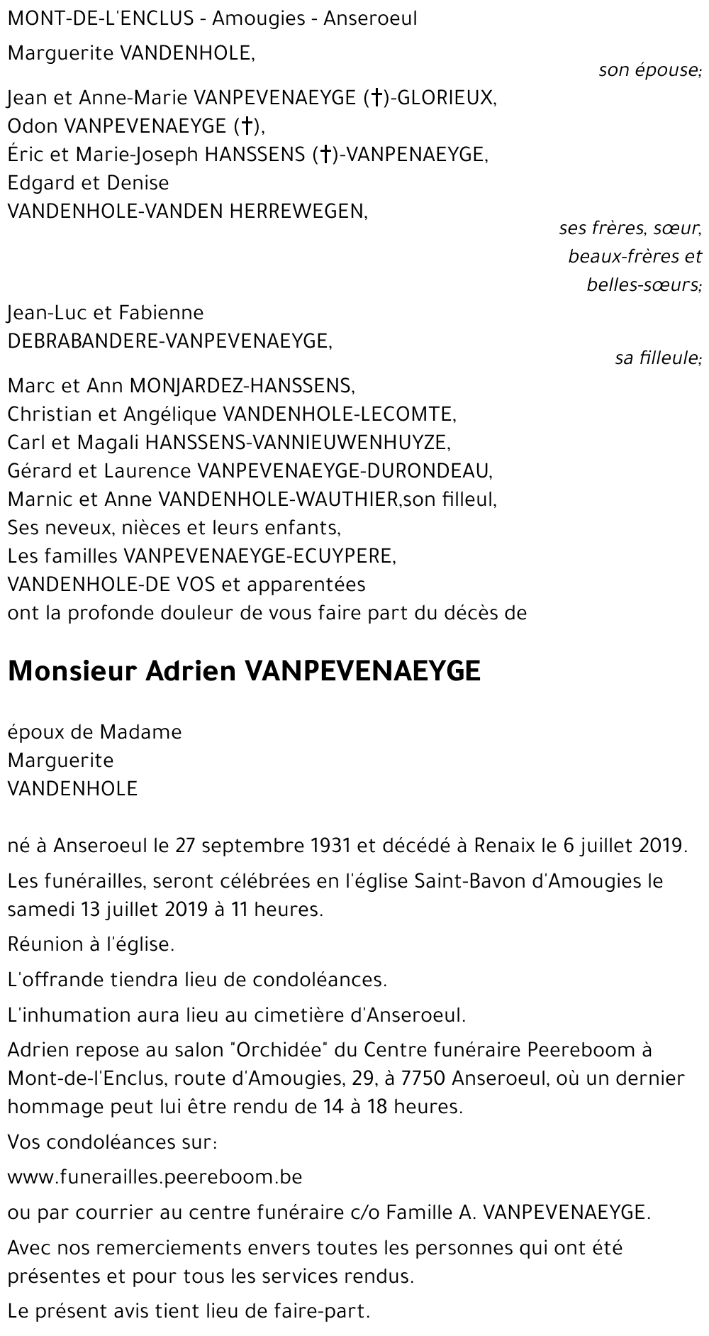 Adrien VANPEVENAEYGE