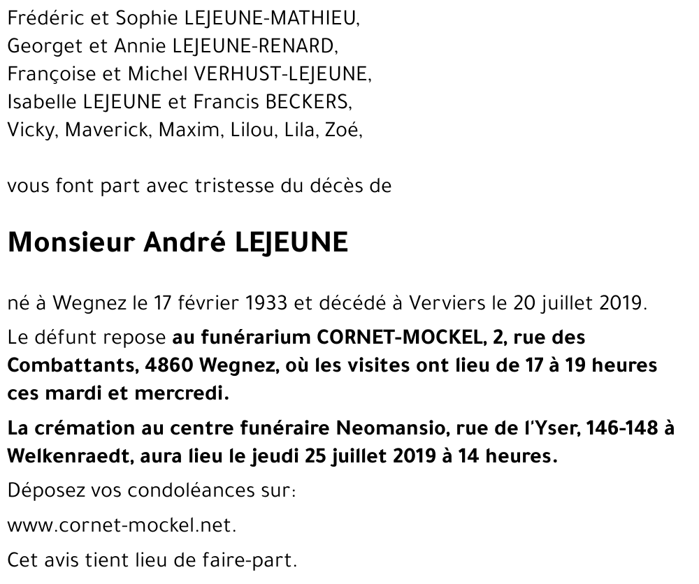 André LEJEUNE