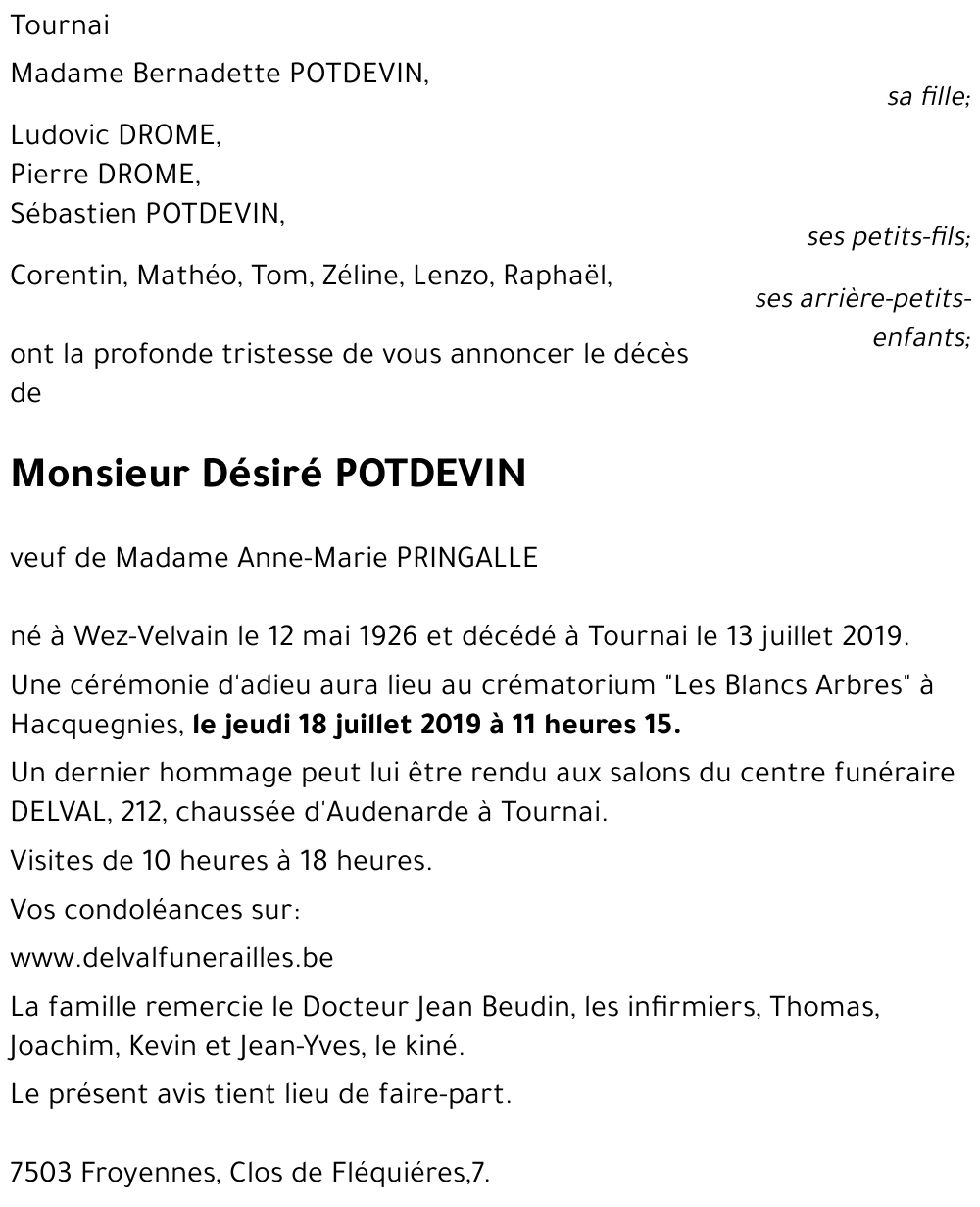 Désiré POTDEVIN