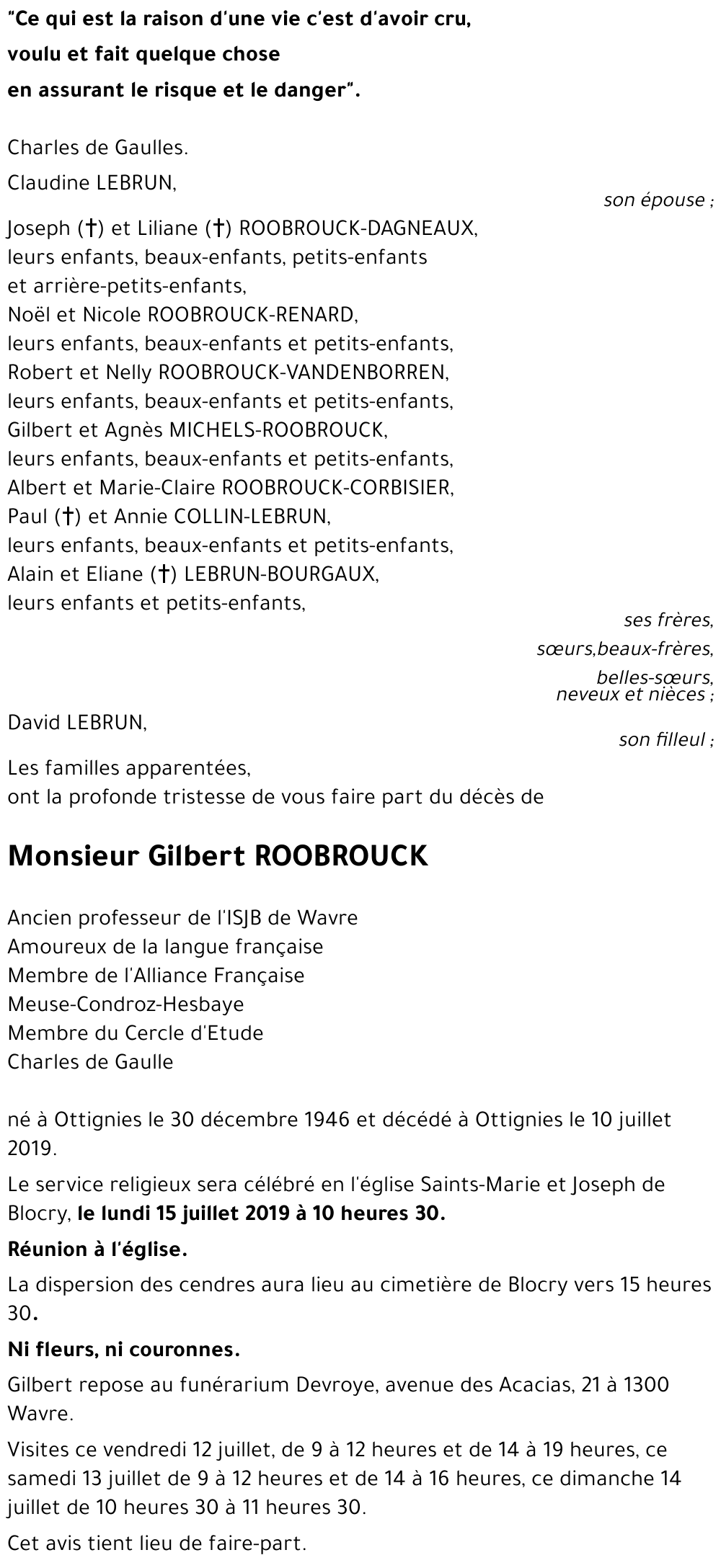 Gilbert Roobrouck