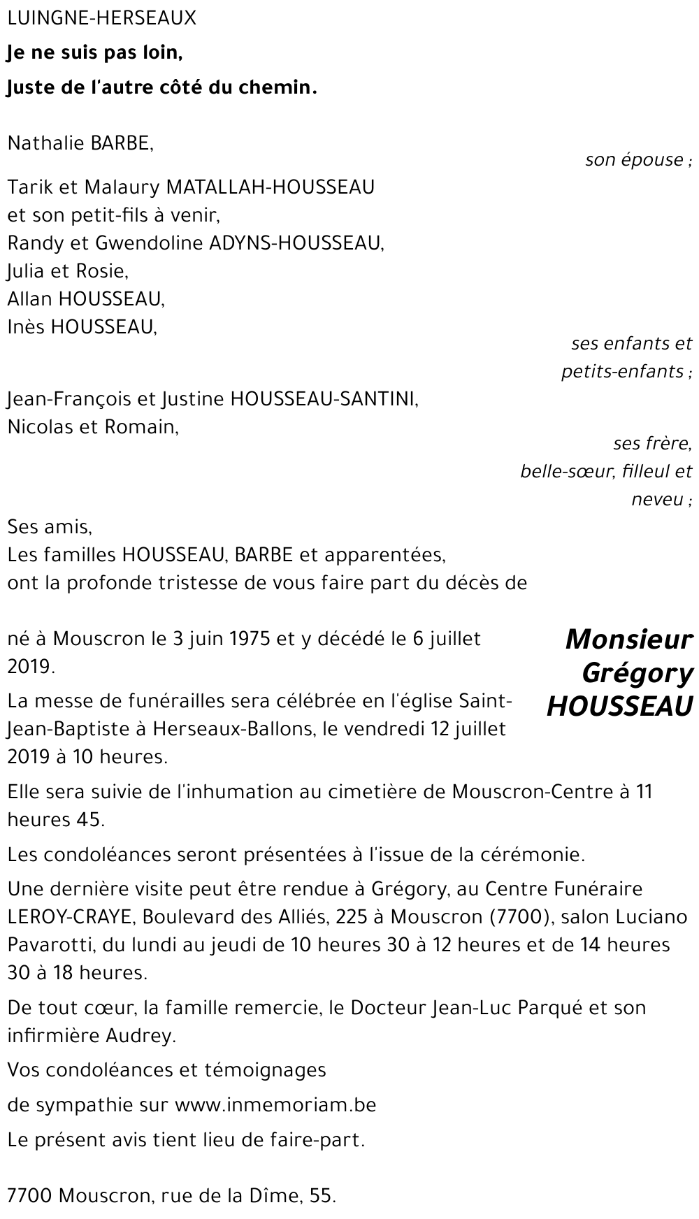 Grégory HOUSSEAU