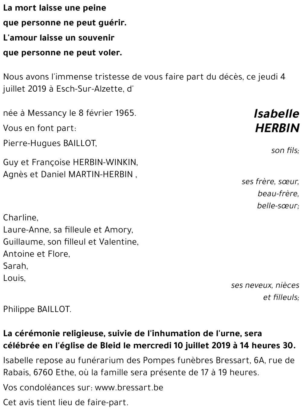 Isabelle HERBIN 