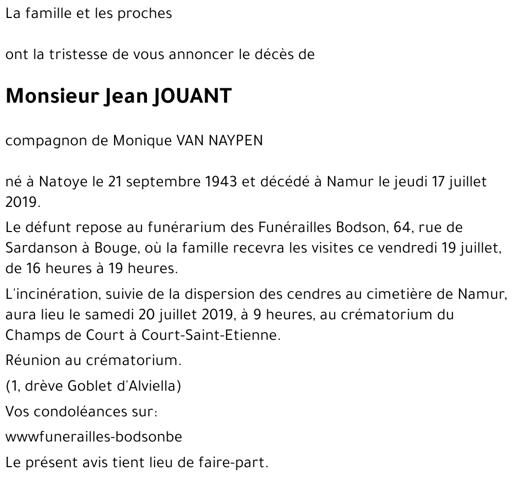 Jean JOUANT