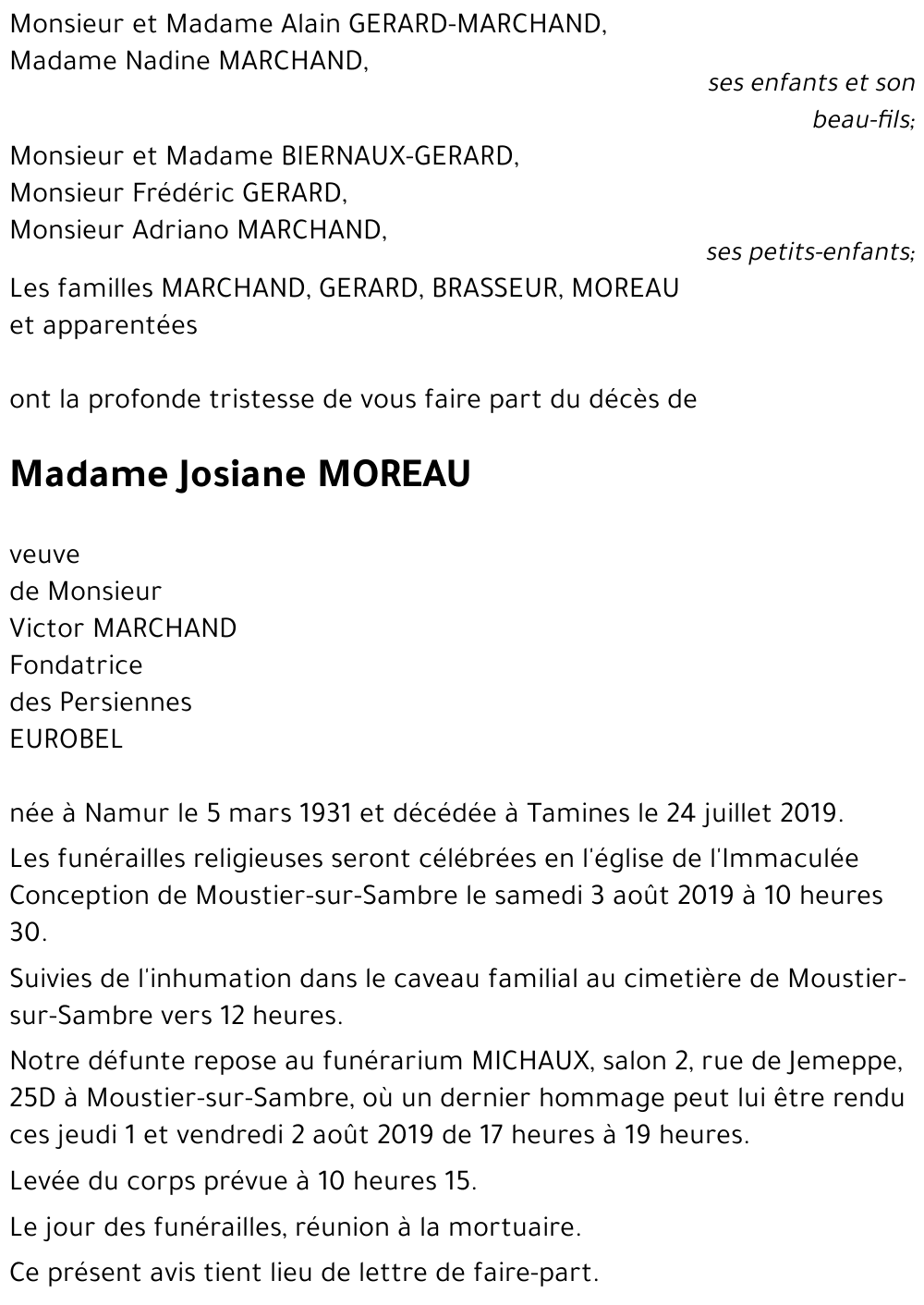 Josiane MOREAU