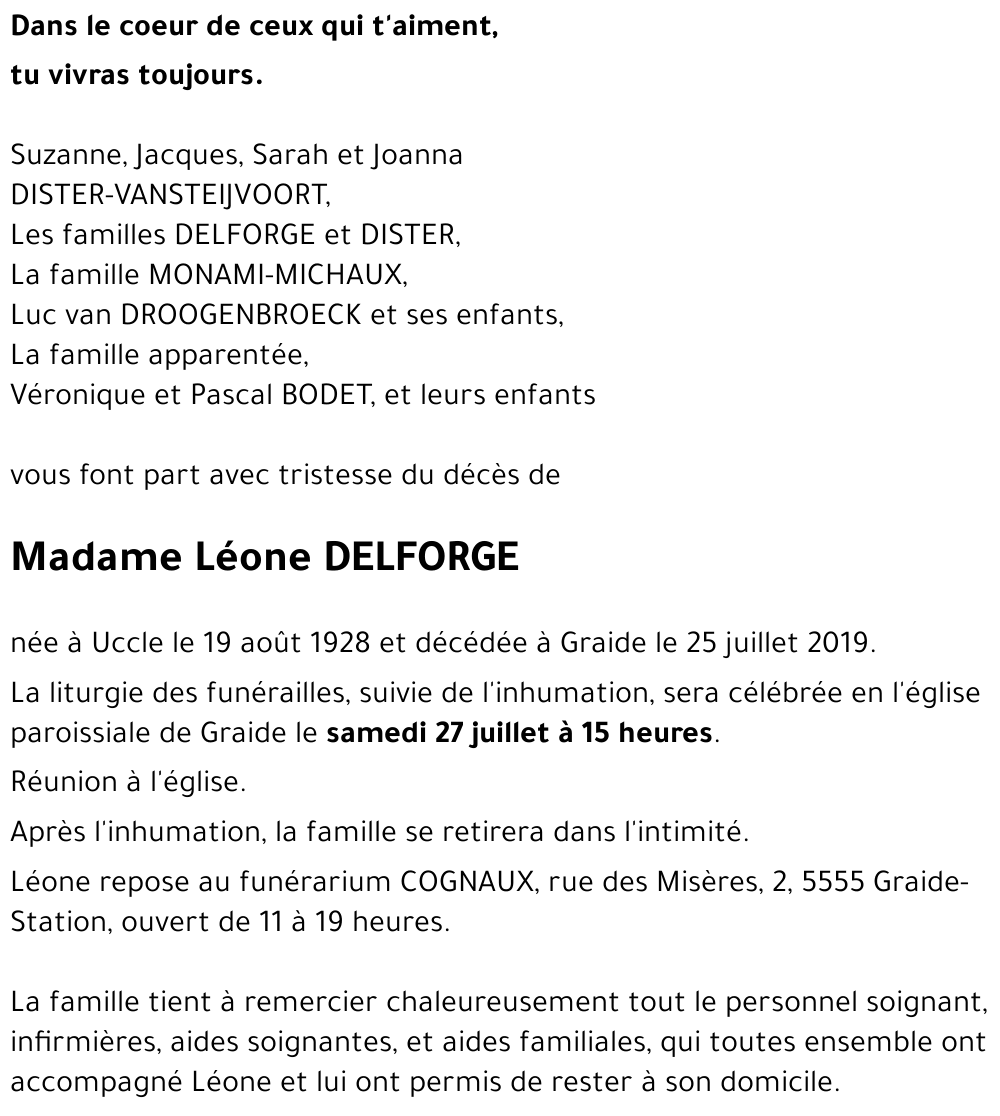 Léone DELFORGE