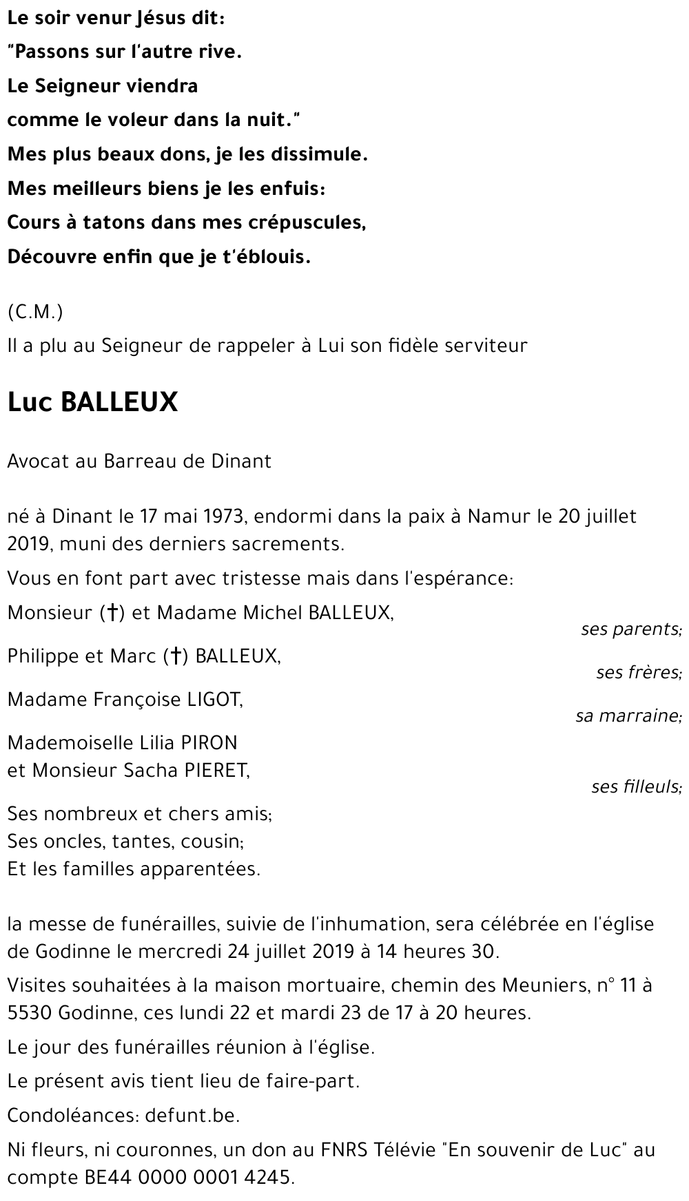 Luc BALLEUX