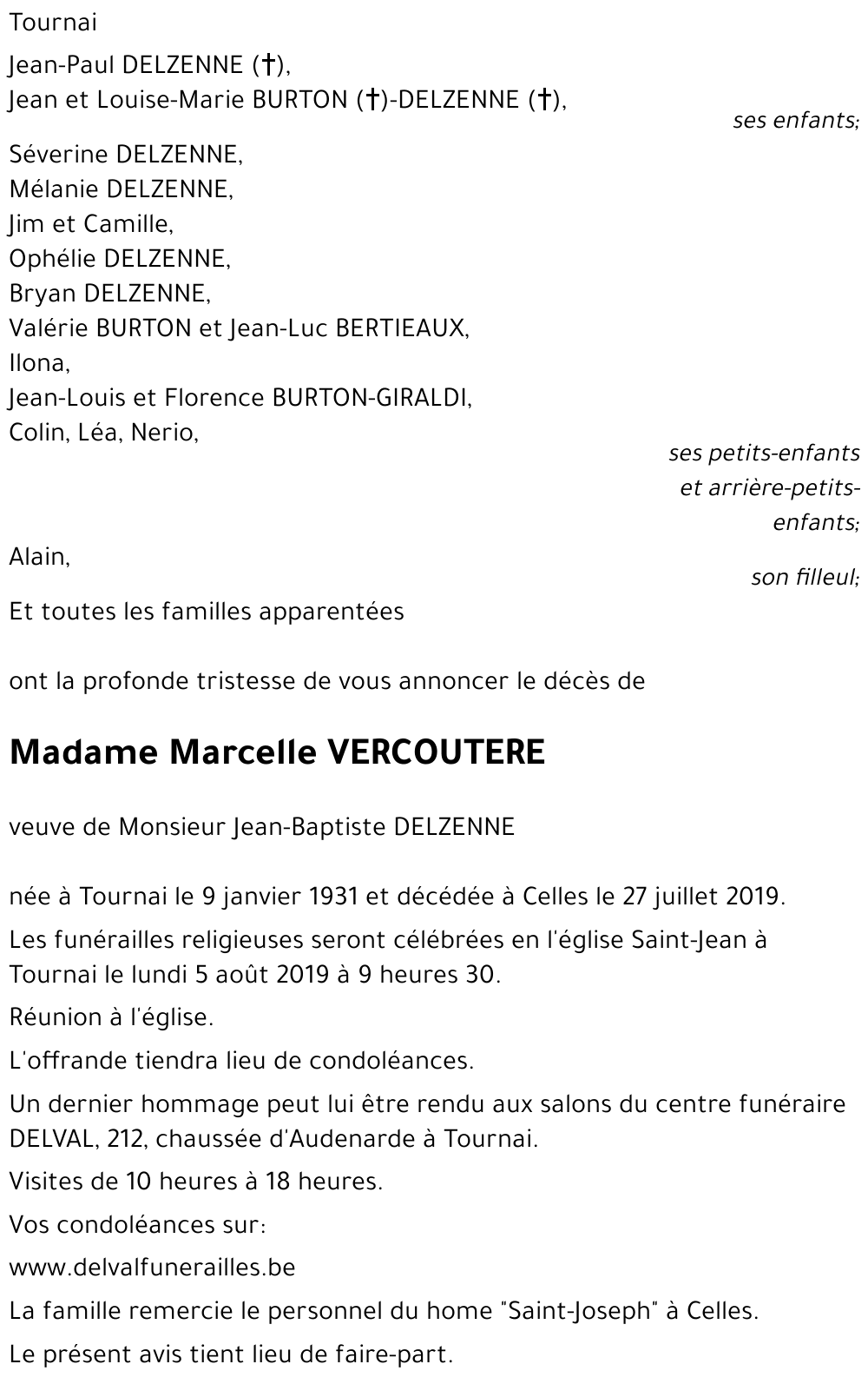Marcelle VERCOUTERE