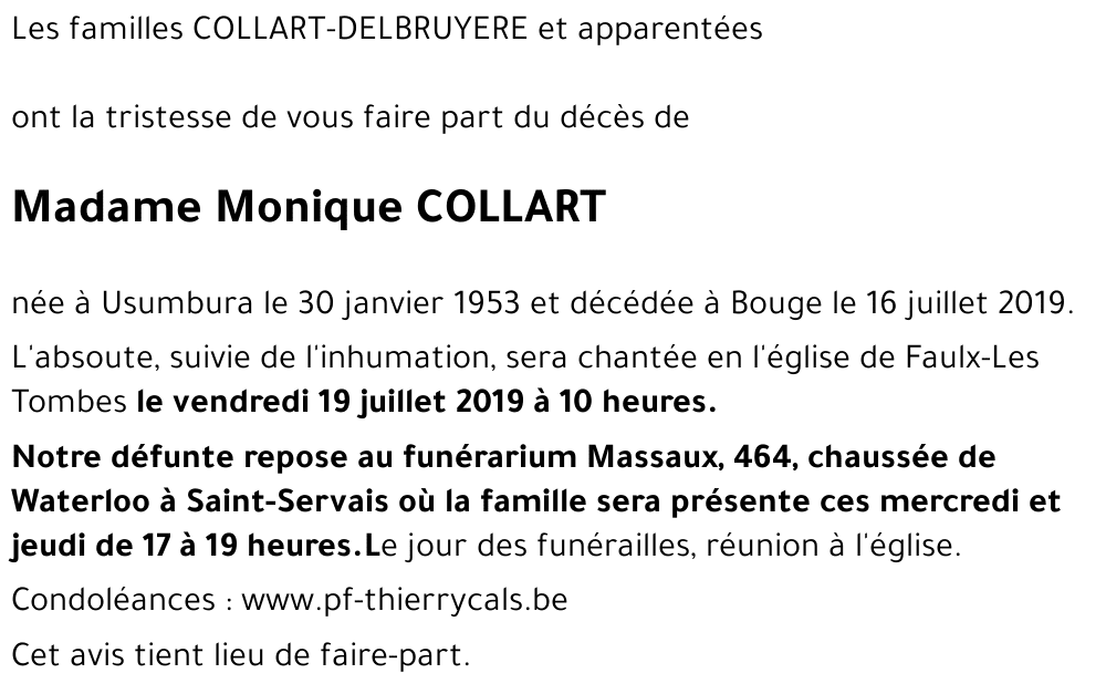 Monique COLLART