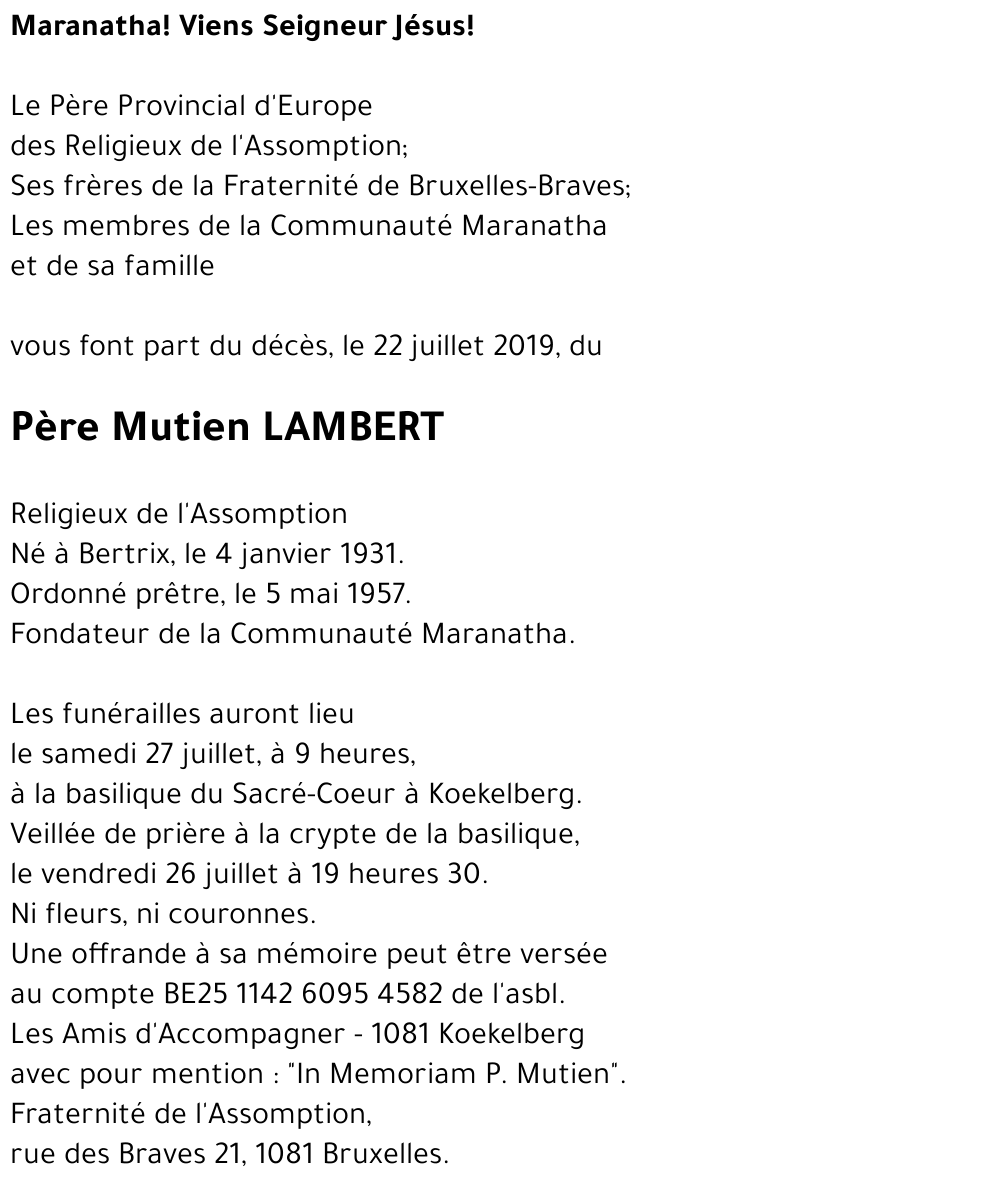 Mutien LAMBERT