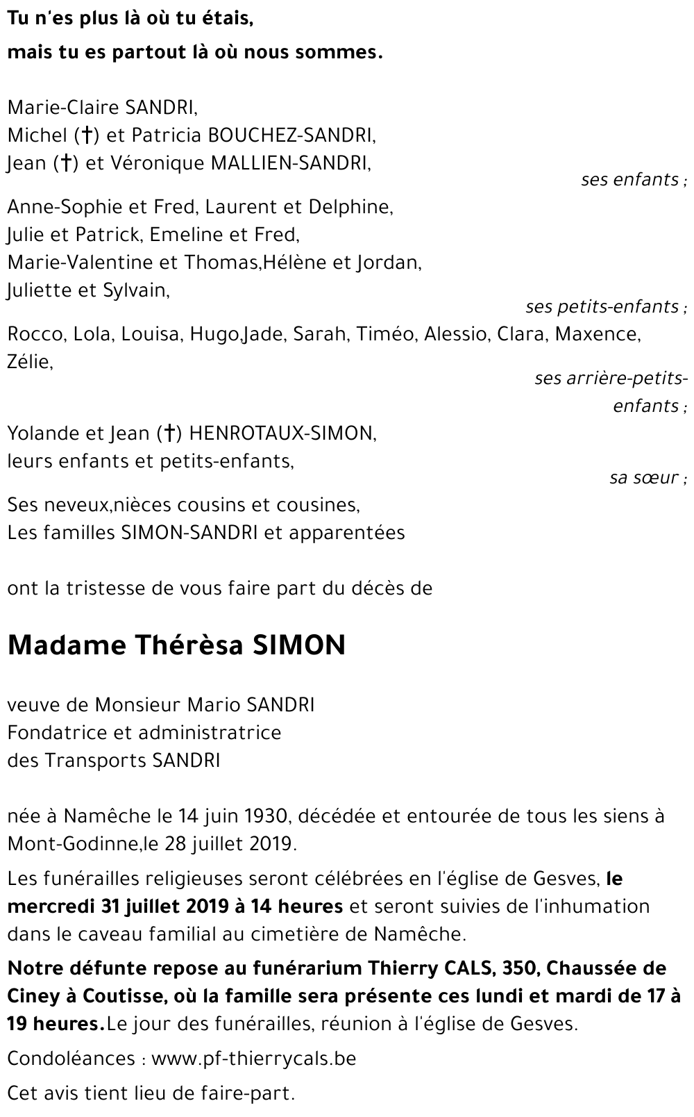 Thérèsa SIMON