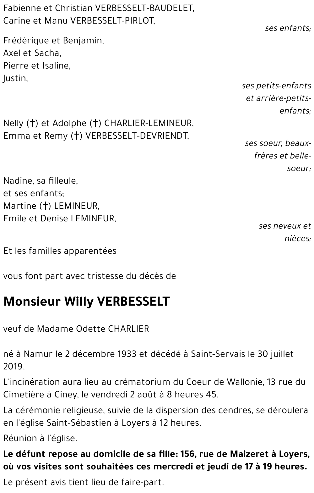 Willy VERBESSELT