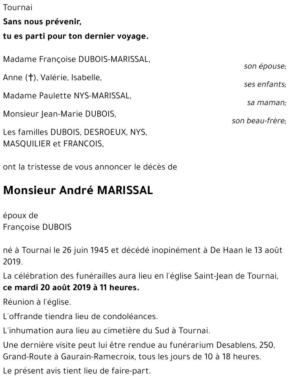 André MARISSAL