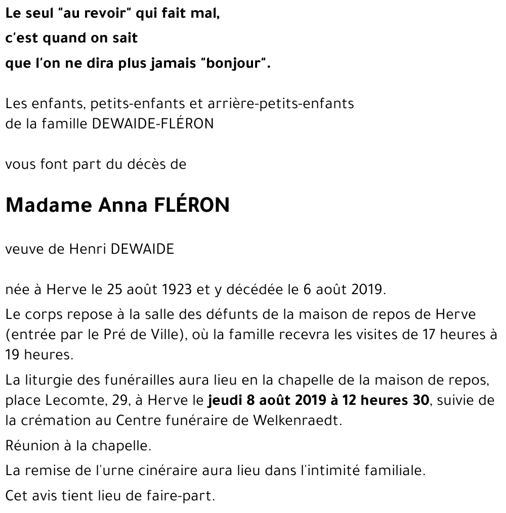 Anna FLÉRON