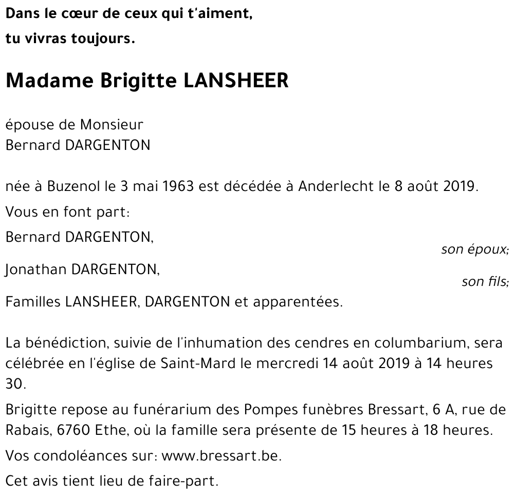 Brigitte LANSHEER 