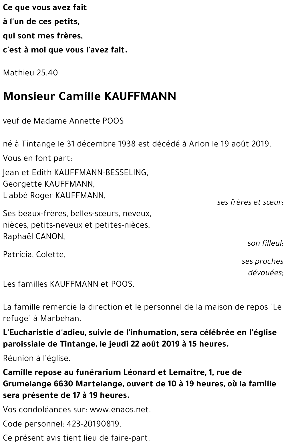 Camille KAUFFMANN