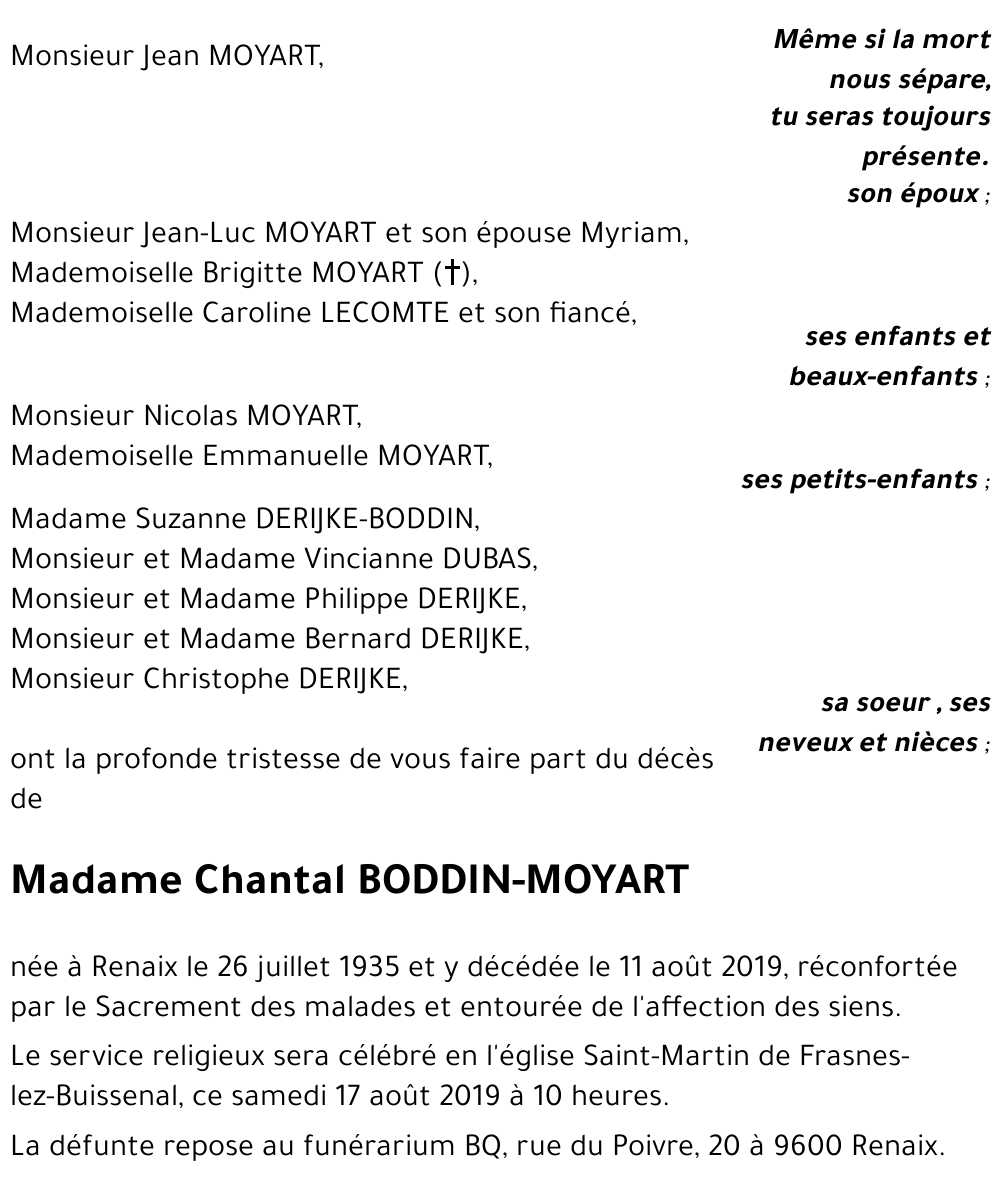 Chantal BODDIN-MOYART