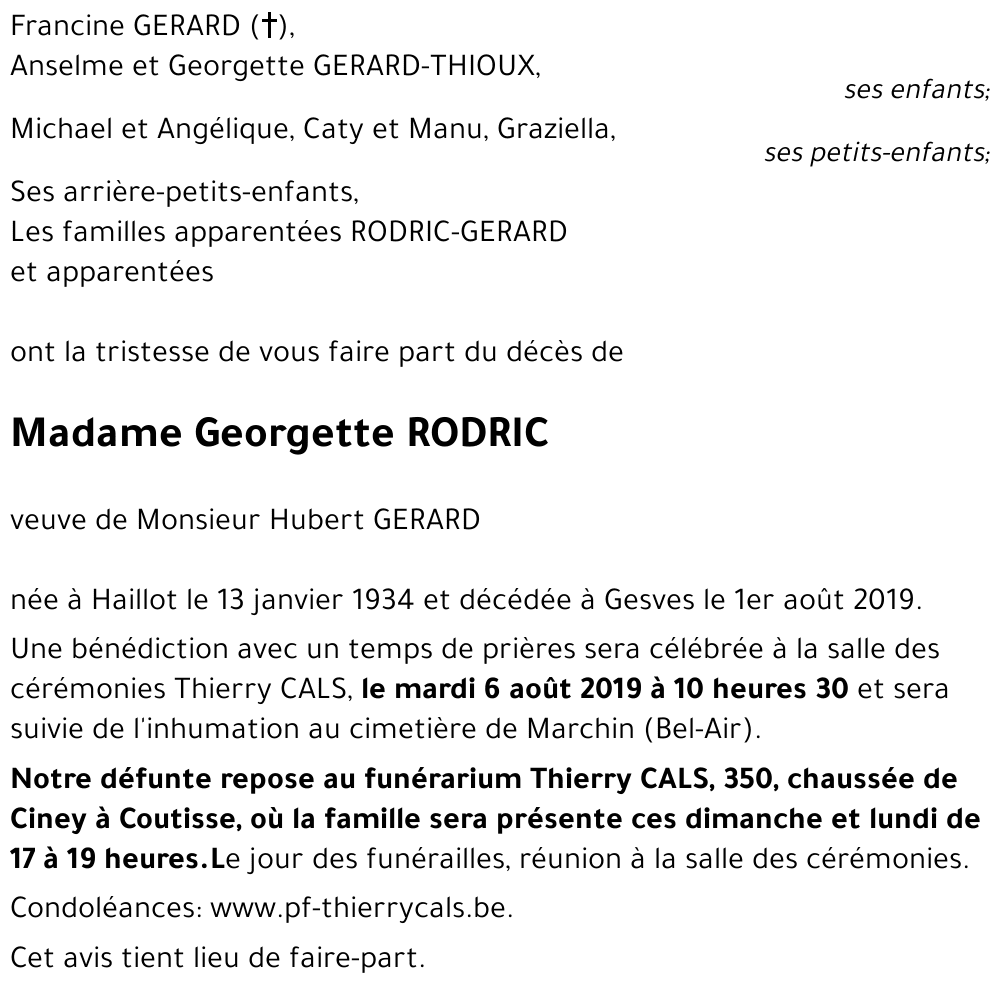 Georgette RODRIC