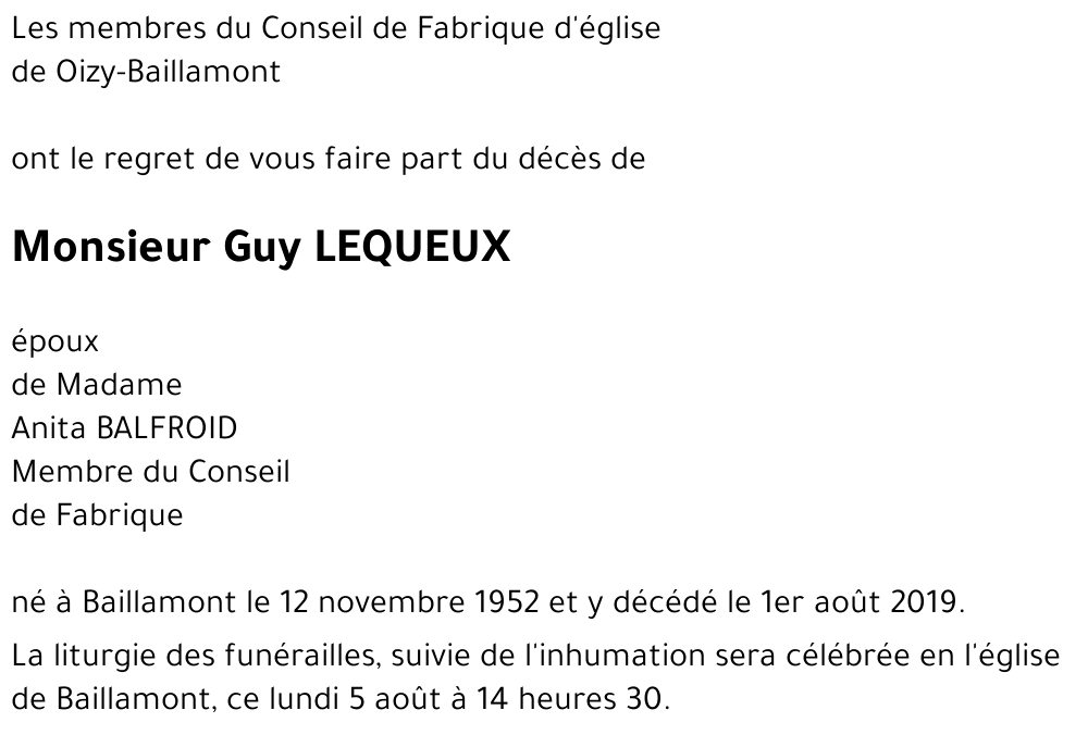 Guy LEQUEUX