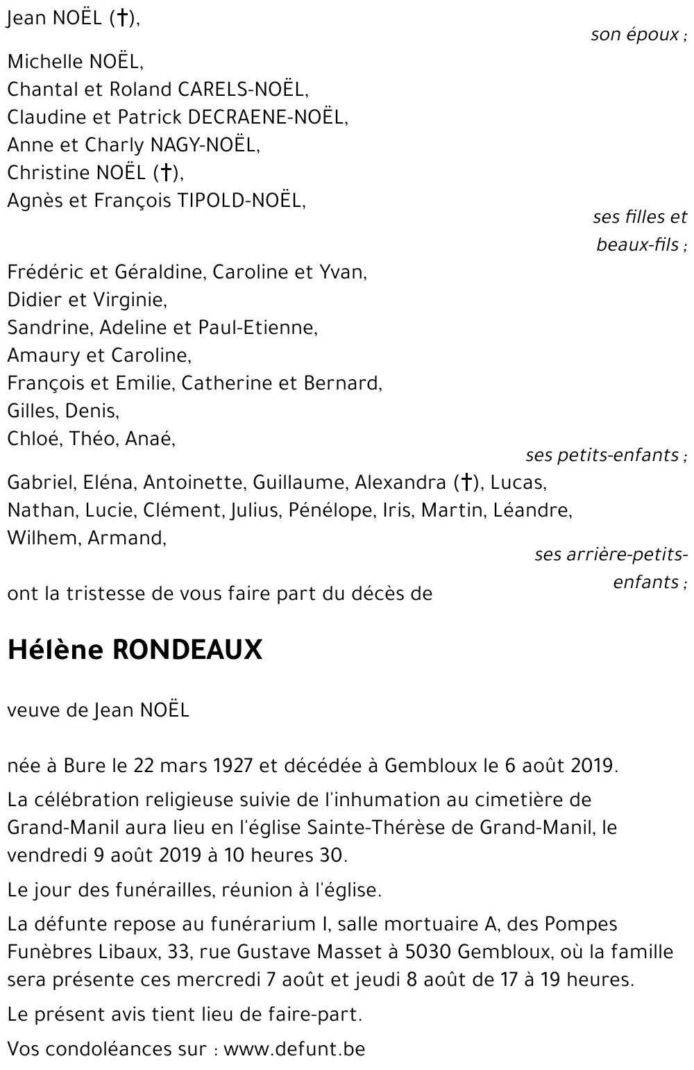 Hélène RONDEAUX
