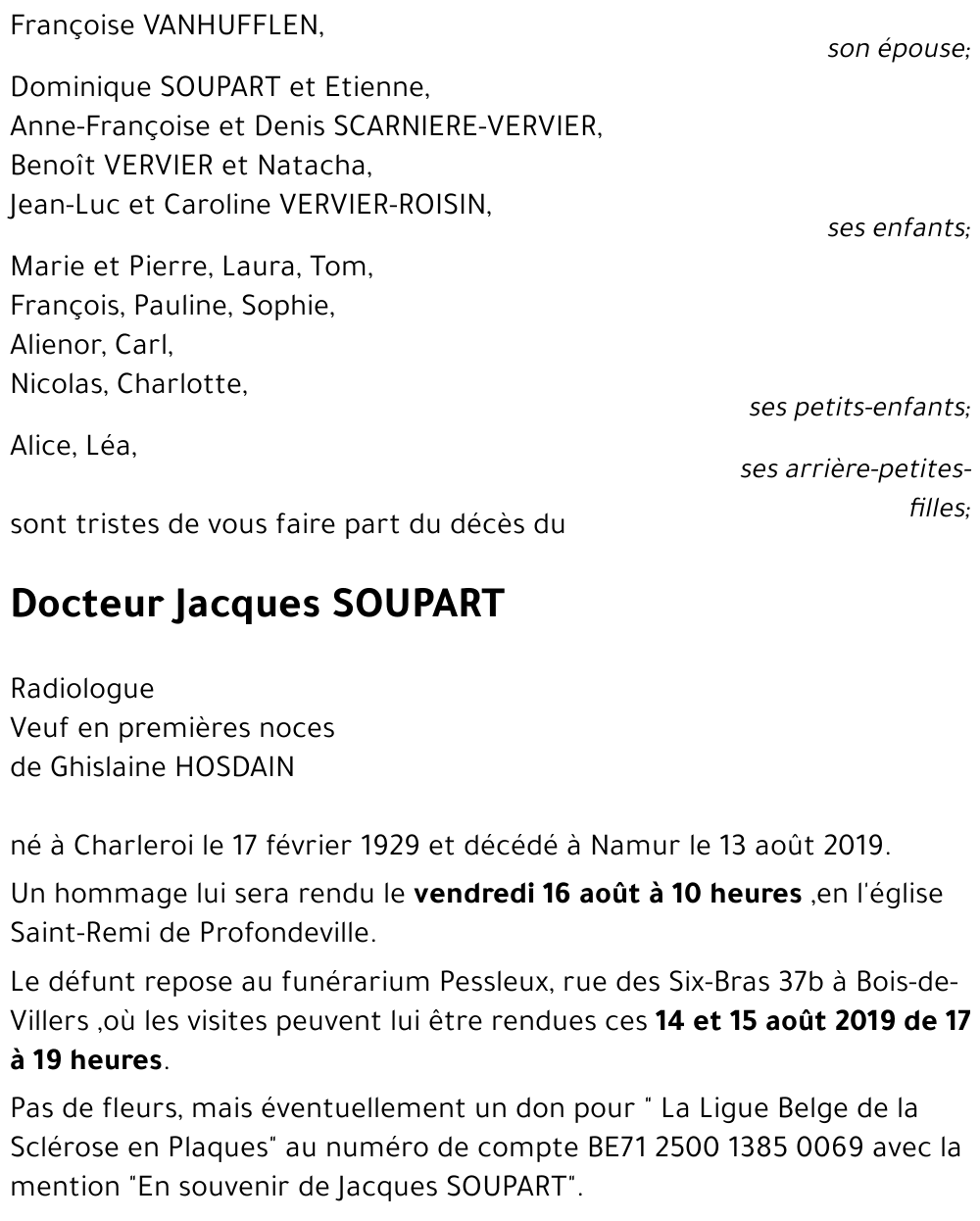 Jacques SOUPART