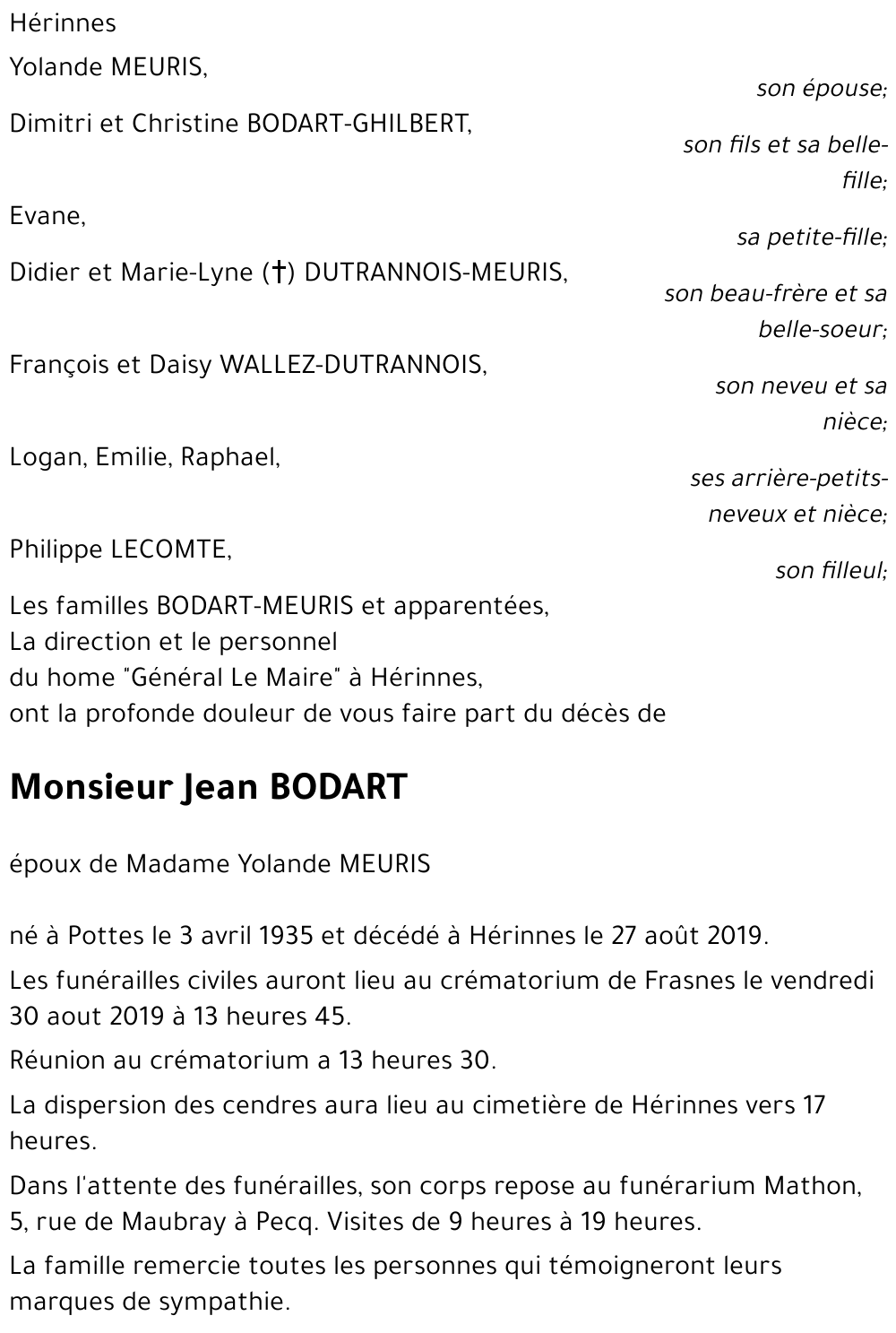 Jean BODART
