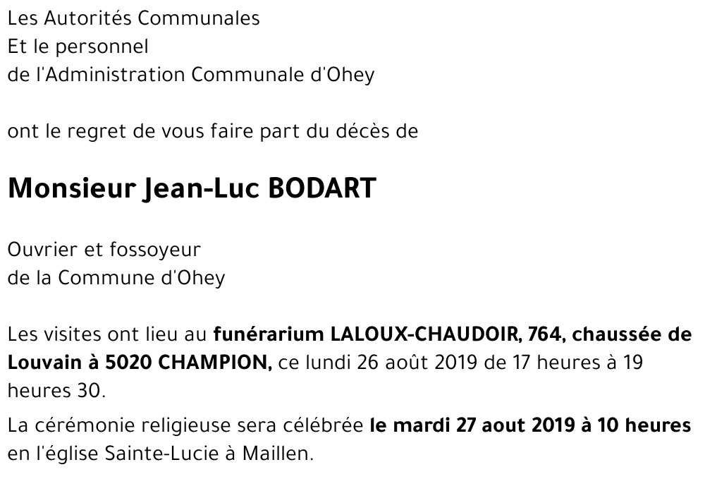 Jean-Luc BODART