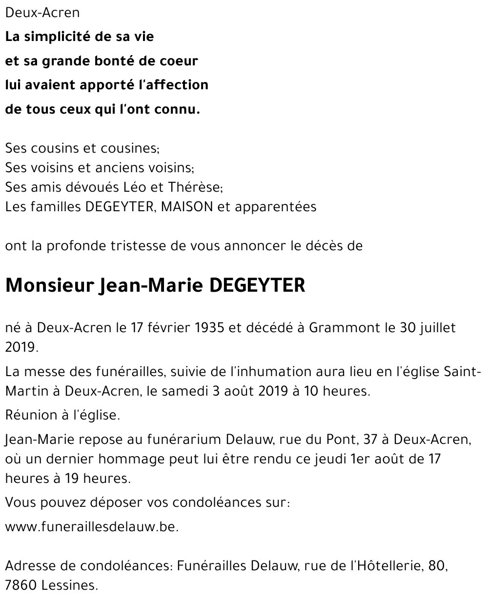 Jean-Paul DEGEYTER