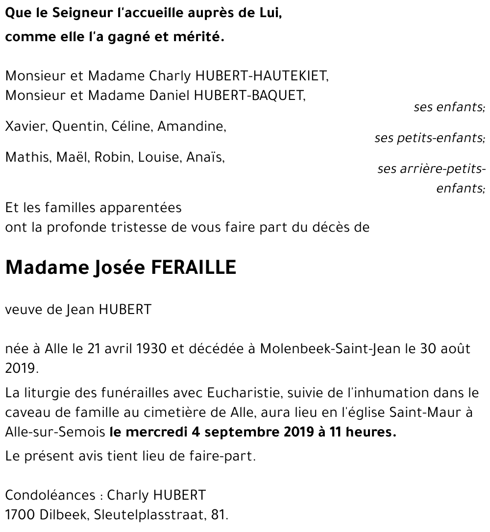 Josée FERAILLE