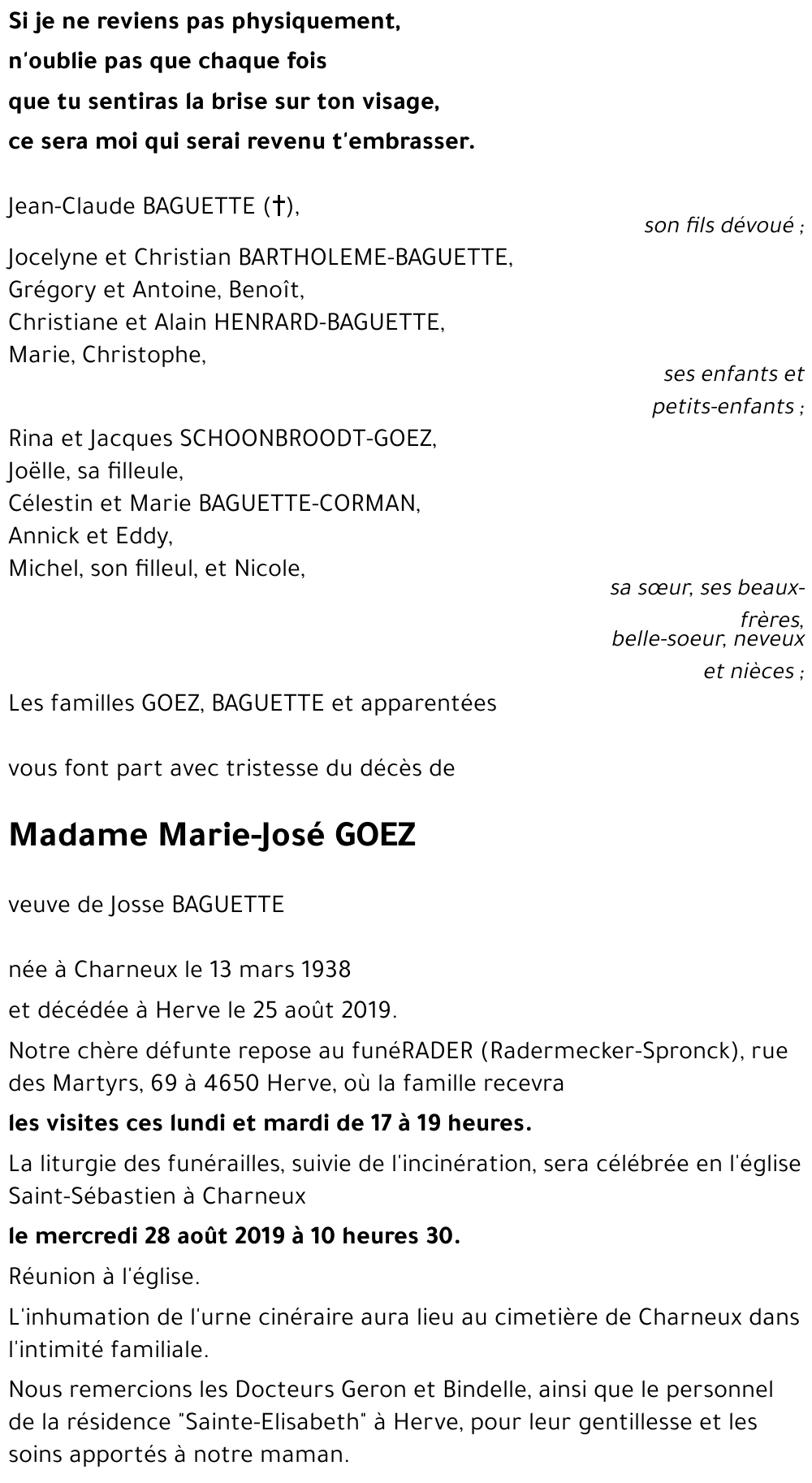 Marie-José GOEZ