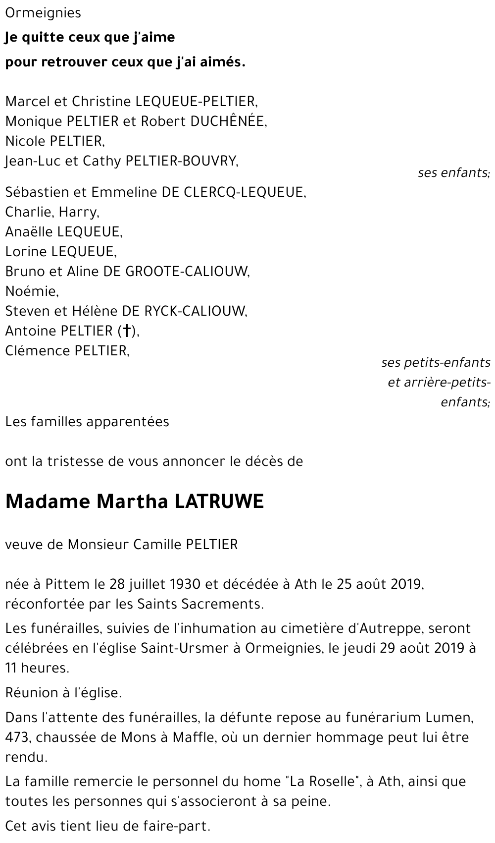 Martha LATRUWE