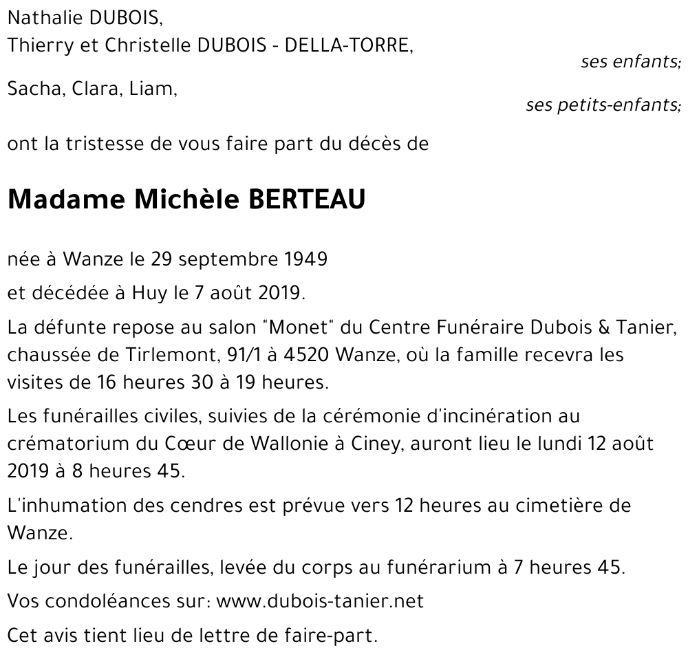 Michèle BERTEAU