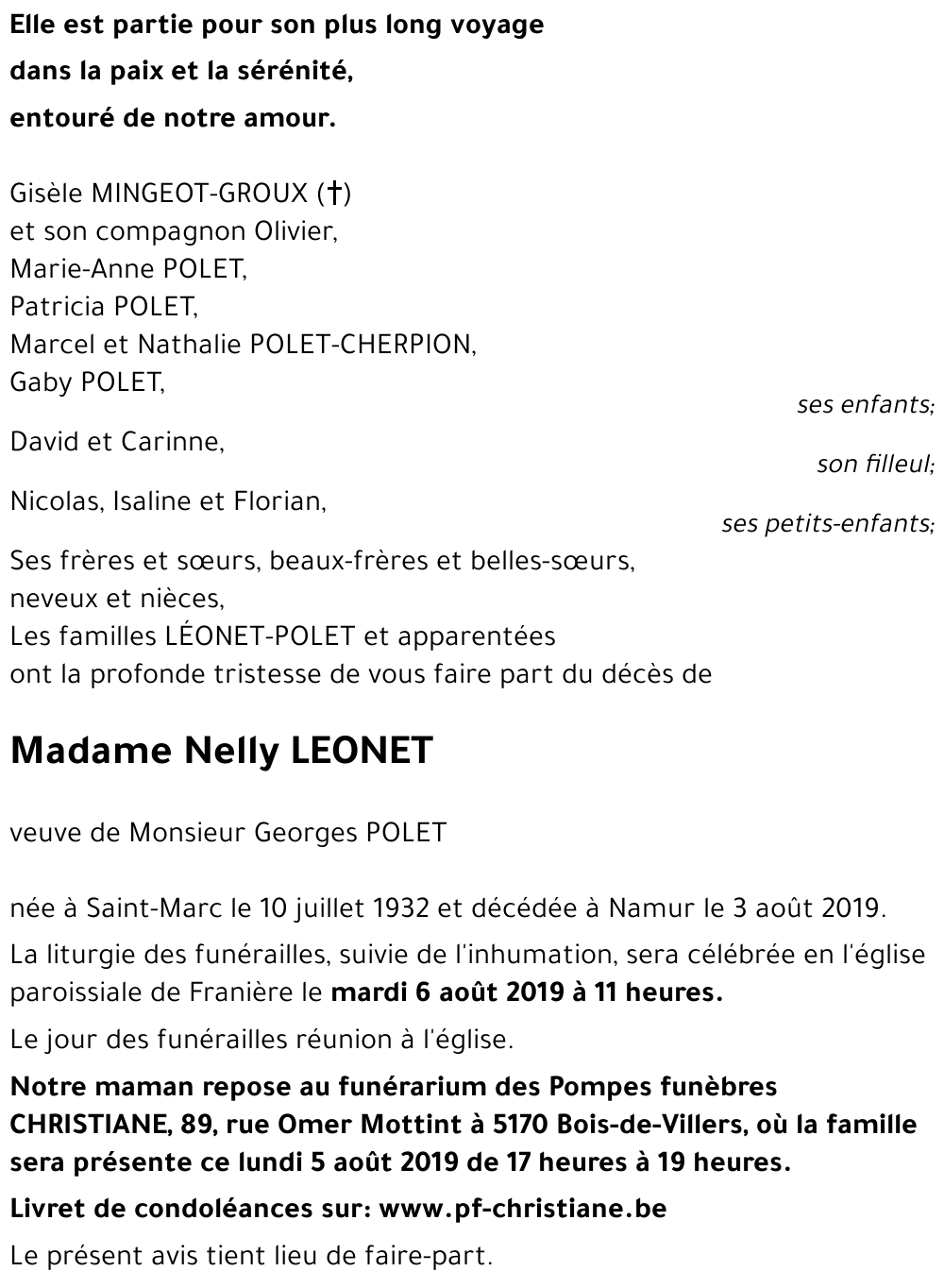 Nelly LEONET