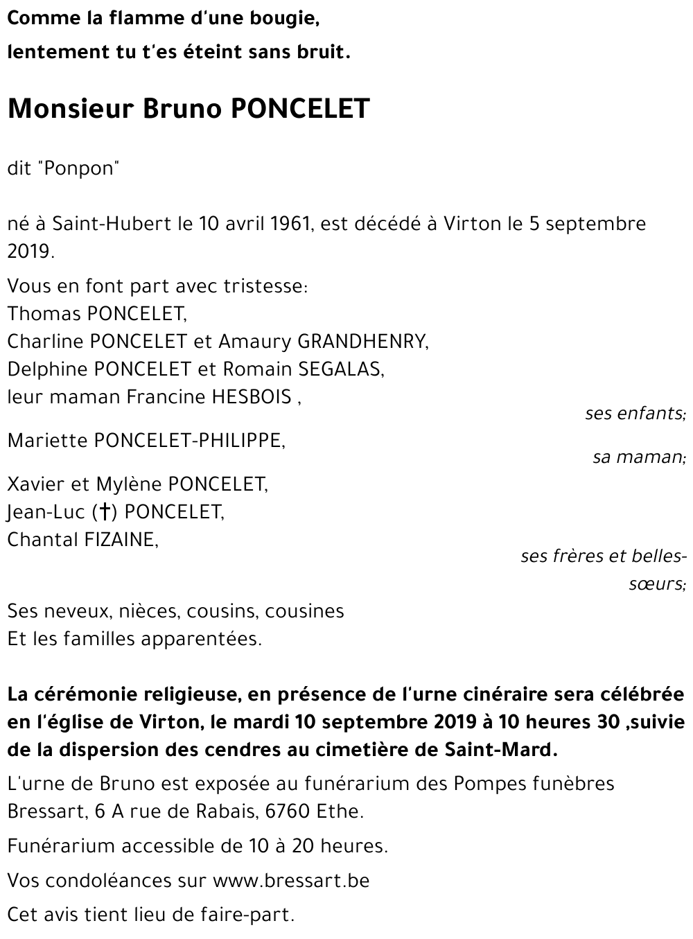 Bruno PONCELET 