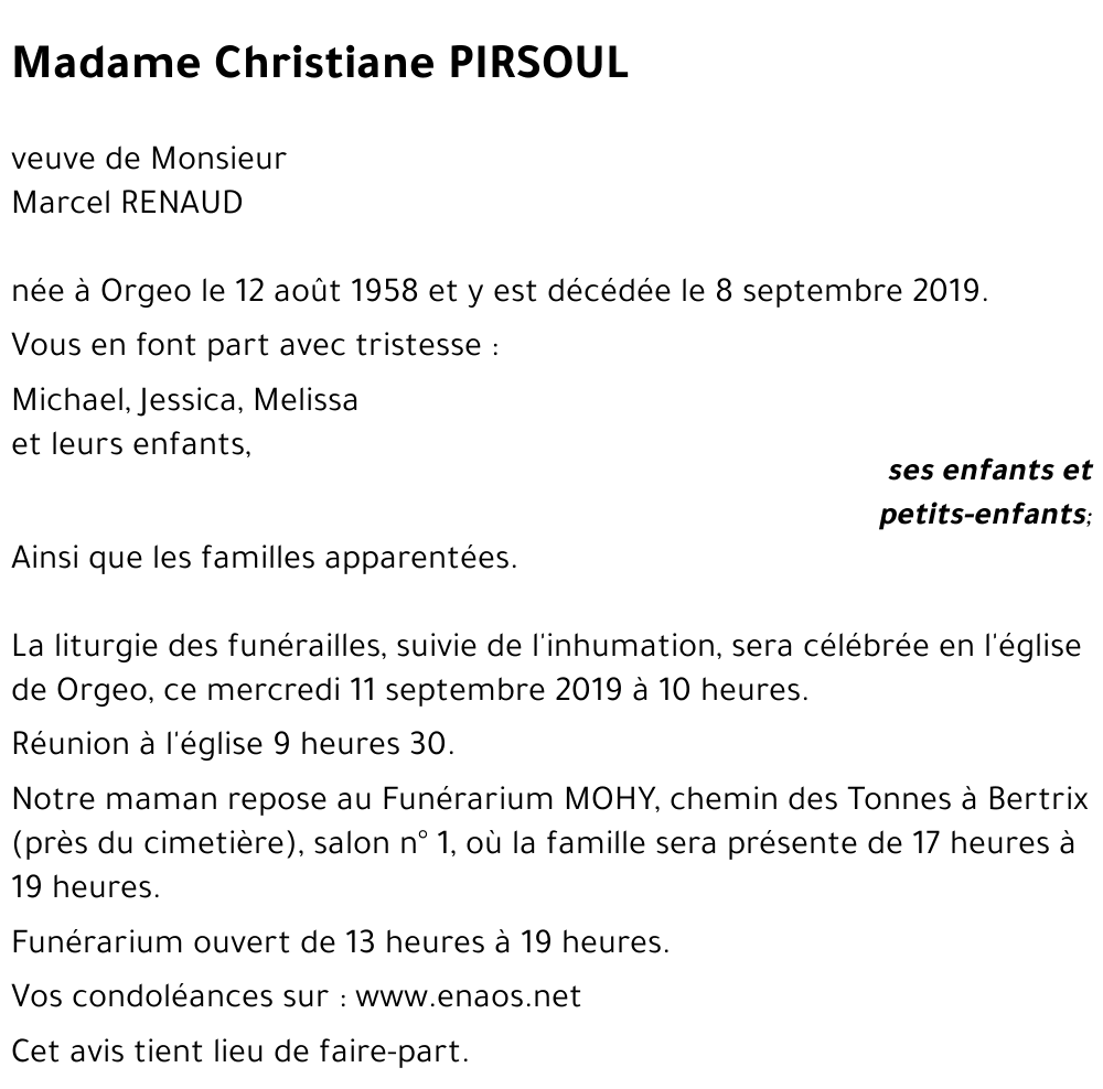Christiane PIRSOUL