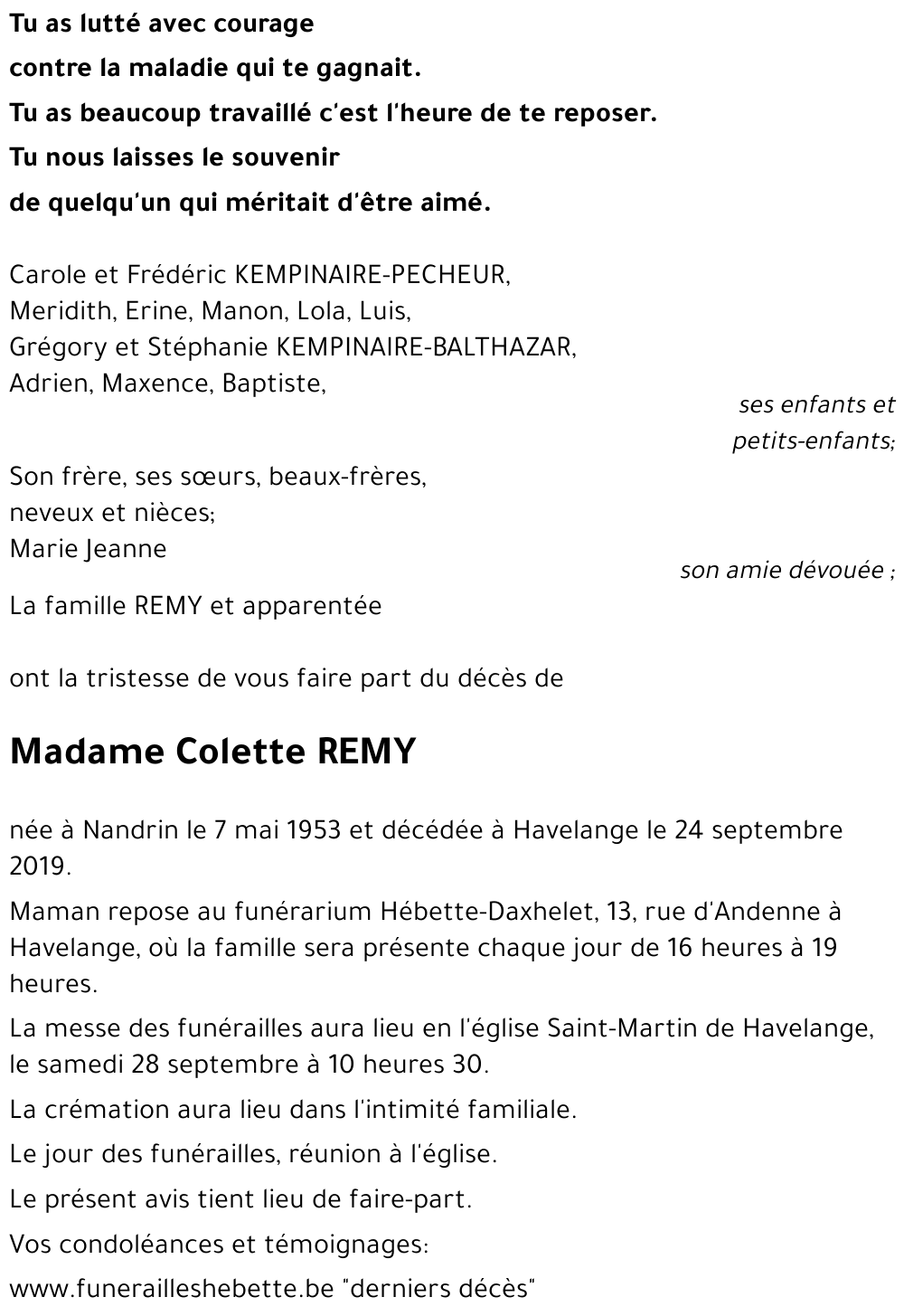 Colette REMY