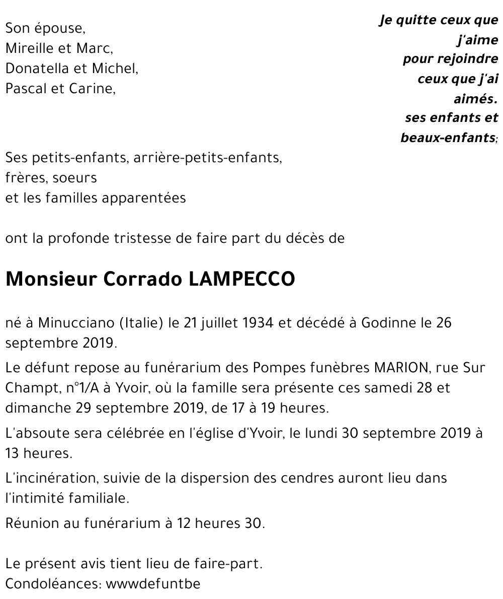 Corrado LAMPECCO