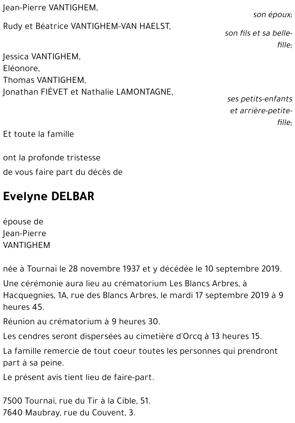 Evelyne DELBAR