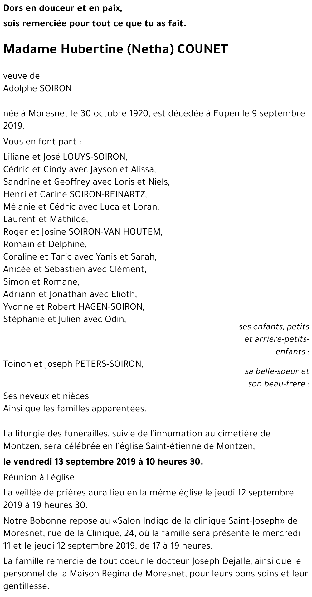 Hubertine COUNET