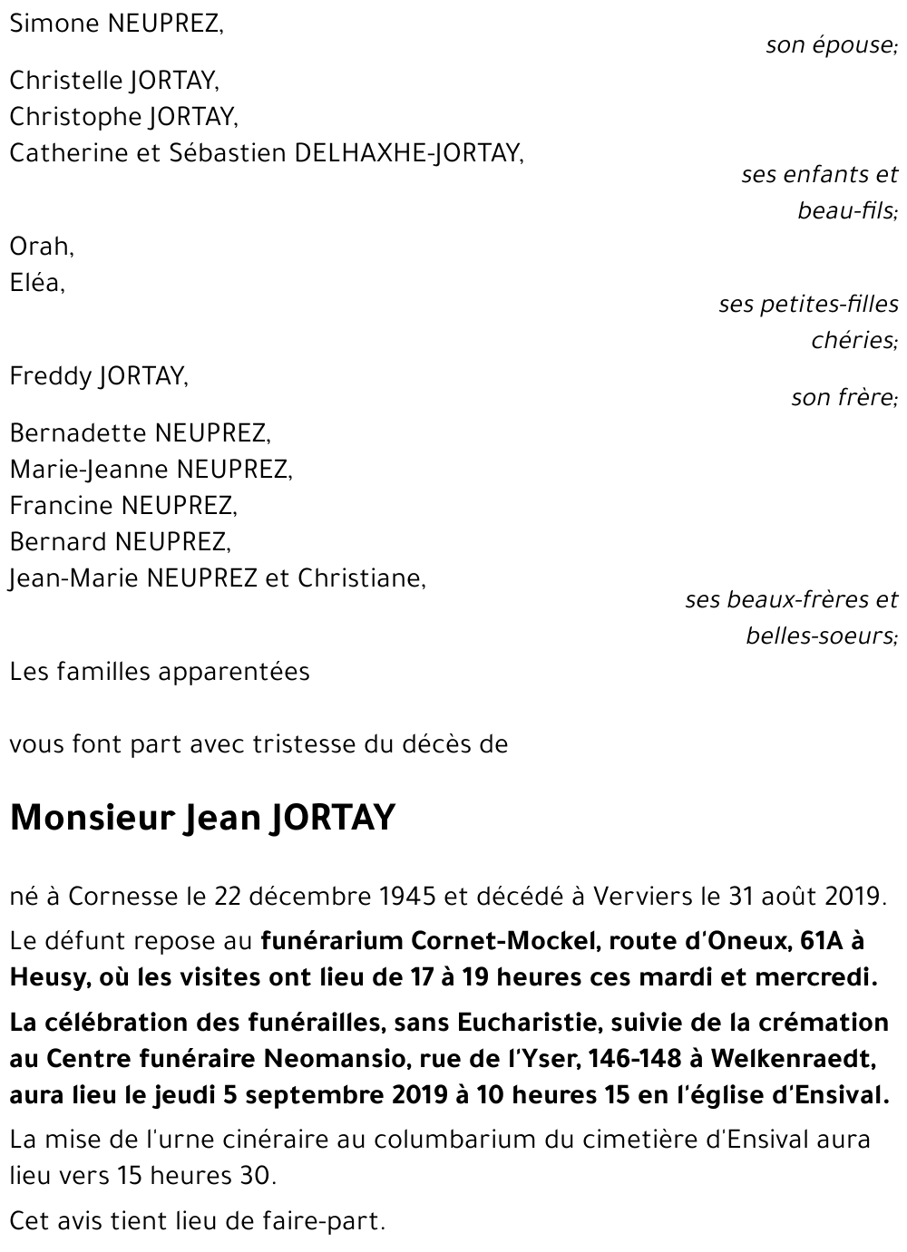 Jean JORTAY