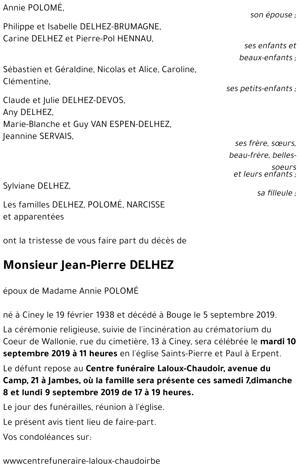 Jean-Pierre DELHEZ