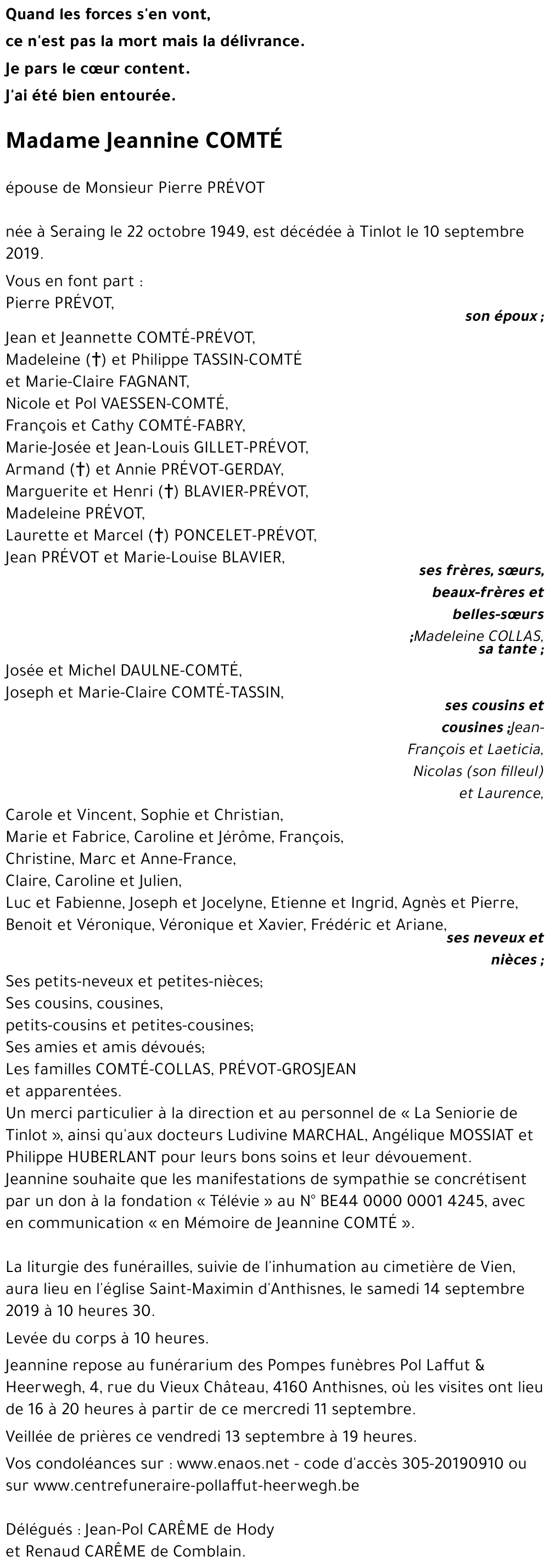 Jeannine COMTÉ