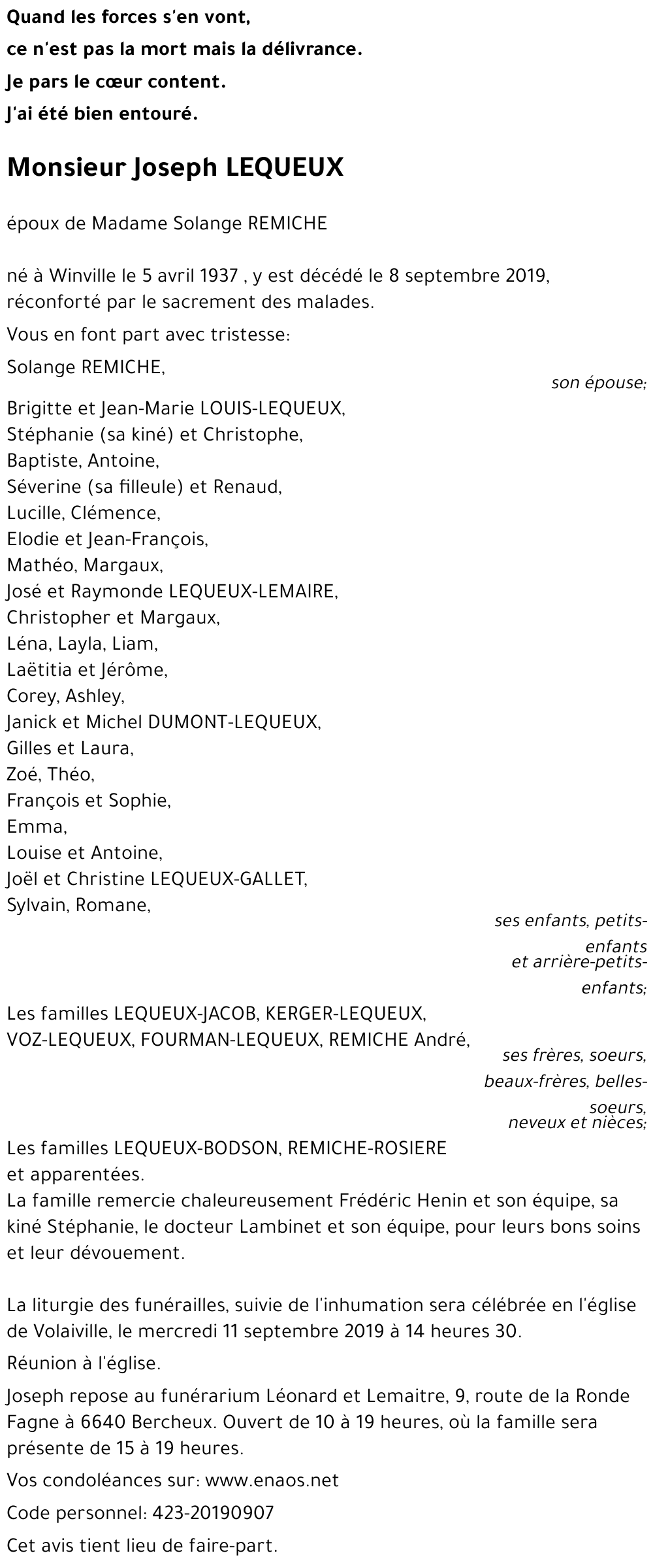 Joseph LEQUEUX