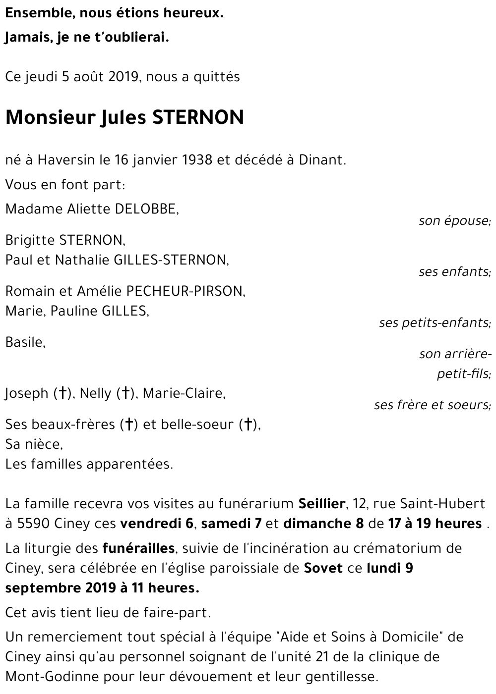 Jules STERNON