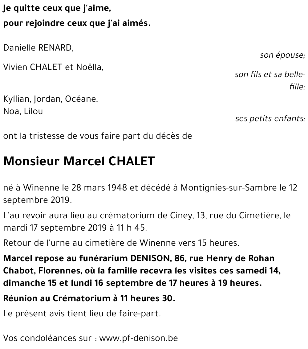 Marcel CHALET