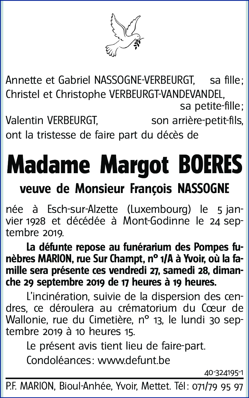 Margot BOERES